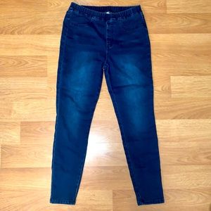 Dark Wash Jeggings Stretch Jeans Pull-On Style